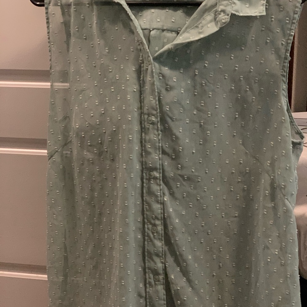 Green blouse